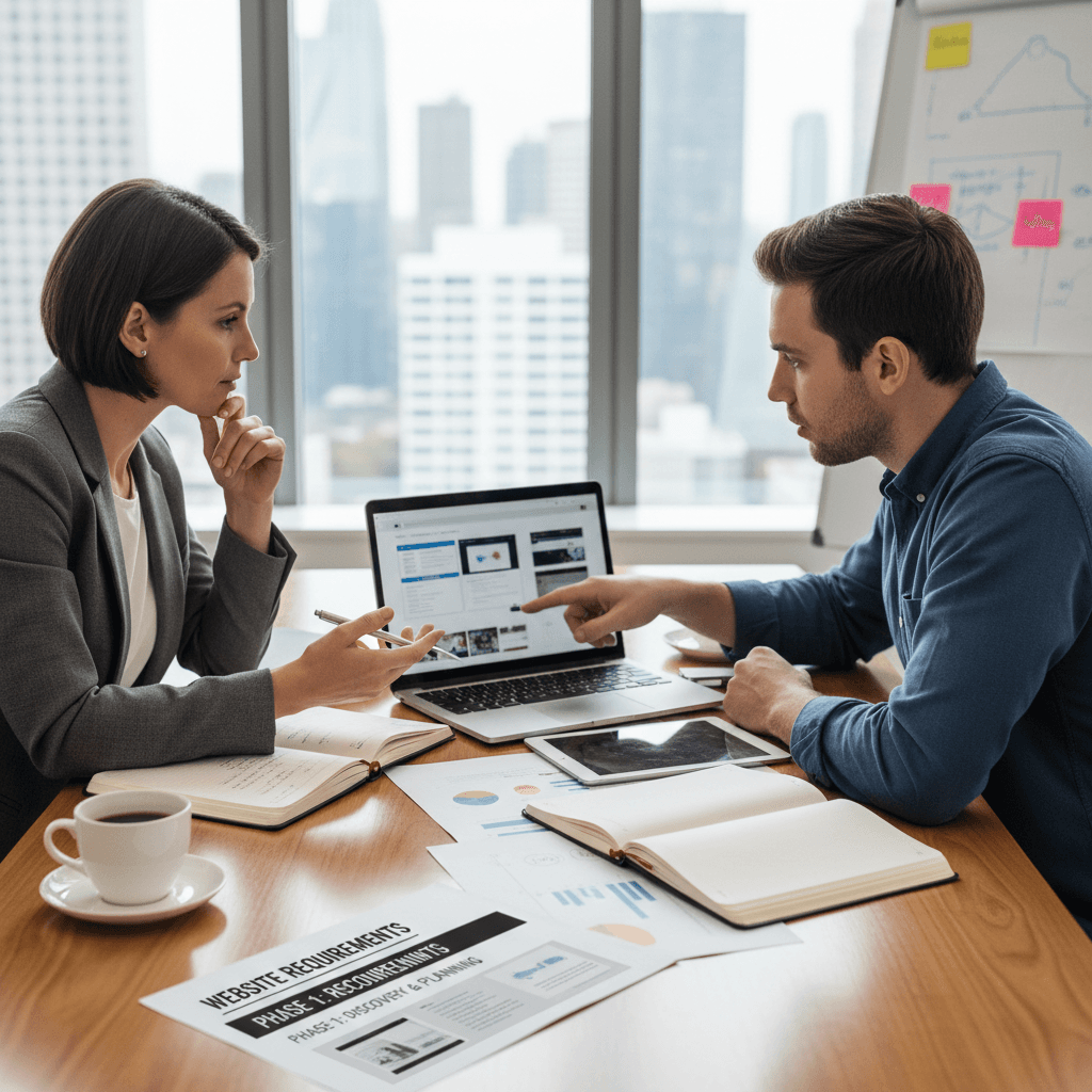 Simple website setup process